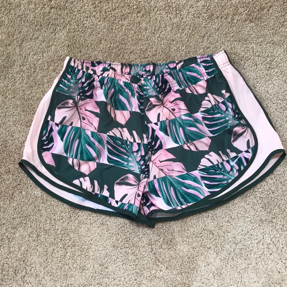 Nike Pants - New! Nike XL jade/ pink combo tempo running shorts